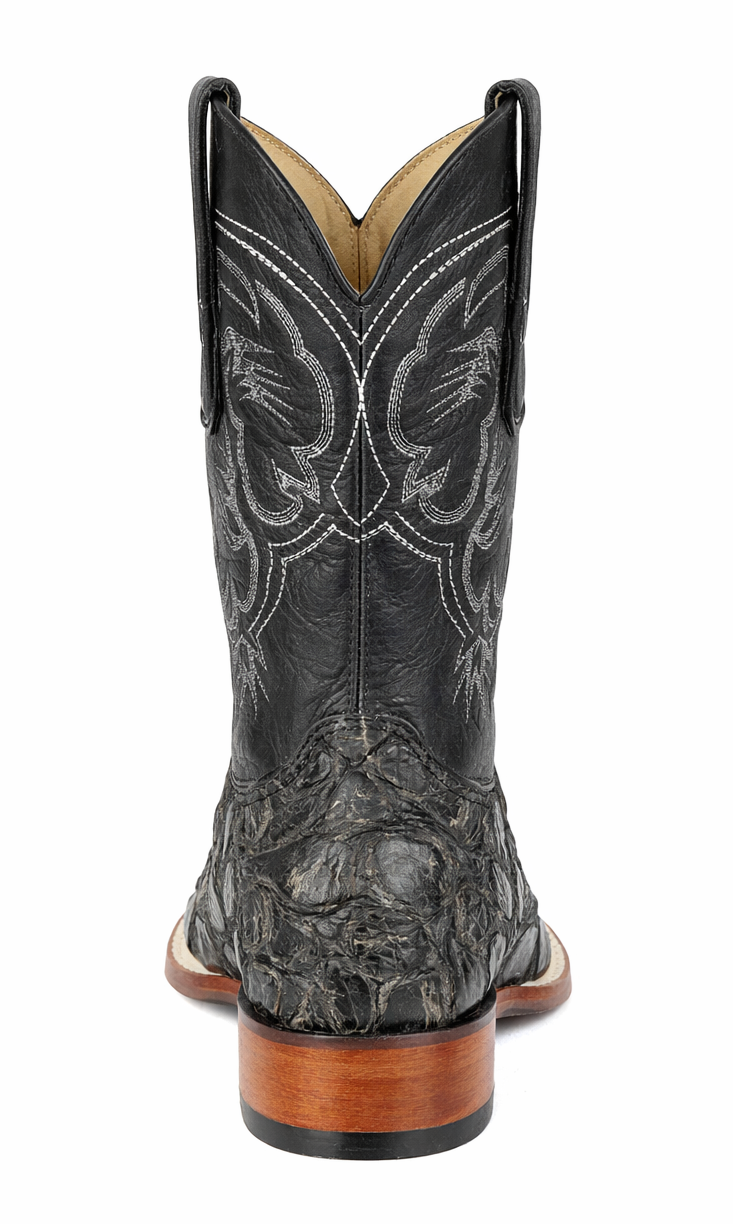 Rustic Black Pirarucu Boots
