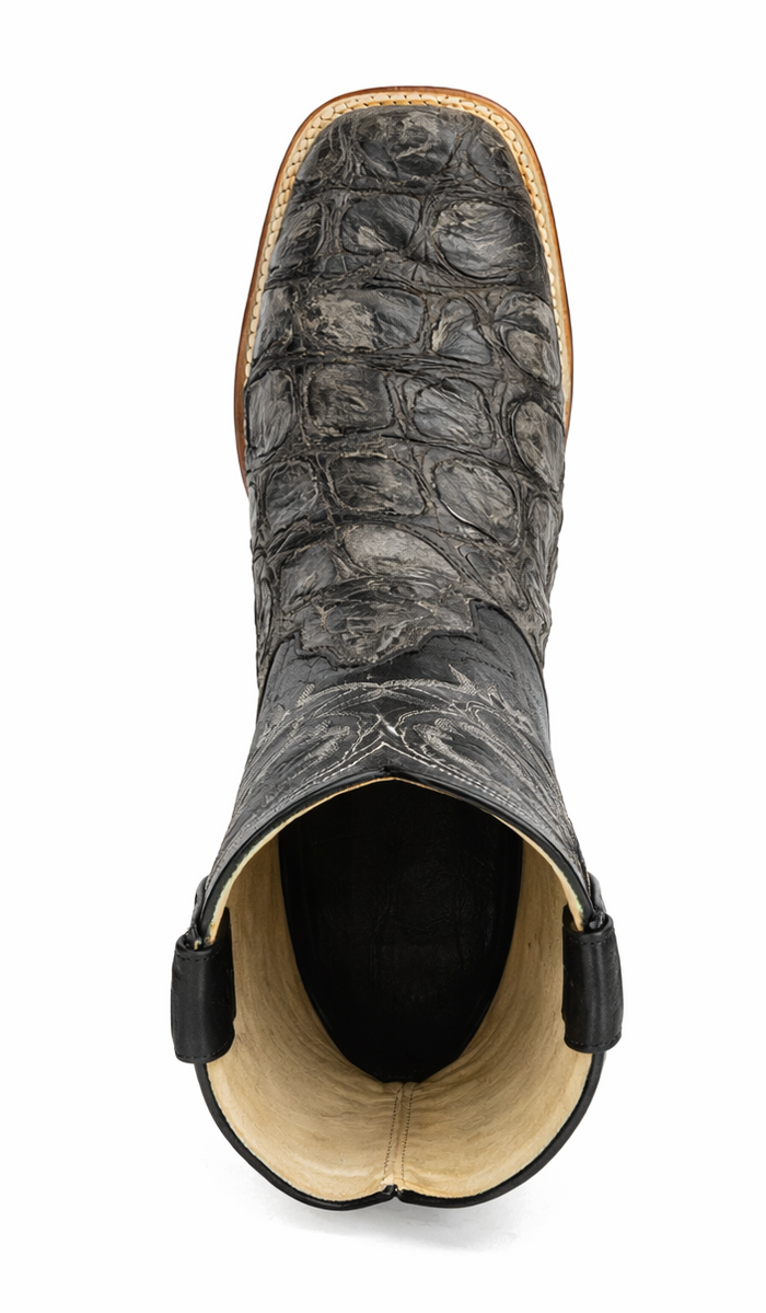 Rustic Black Pirarucu Boots