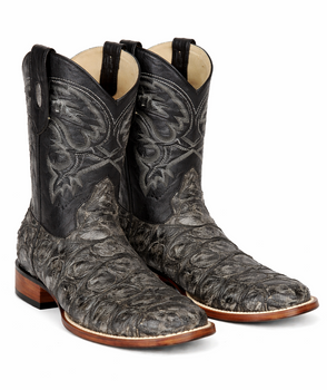 Rustic Black Pirarucu Boots