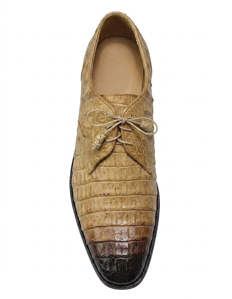 Los Altos Oryx and Black Shaded All Over Genuine Hornback Crocodile ~ World Best Alligator ~ Gator Skin