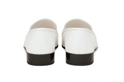 Los Altos White Genuine Teju Lizard Skin Slip-On Loafers - Image 4