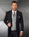 Statement Men’s 3-Piece 100% Wool Modern Fit Suit – Bold Accent Color Design