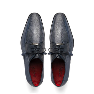 Marco Di Milano Lucca Ostrich & Stingray Navy Shoes