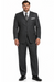 Lucci Grey 3-Button with Pleated Slacks Classic Suit