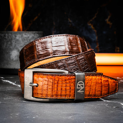Marco Di Milano Luciano Belt: Cognac Brown Leather Loafer
