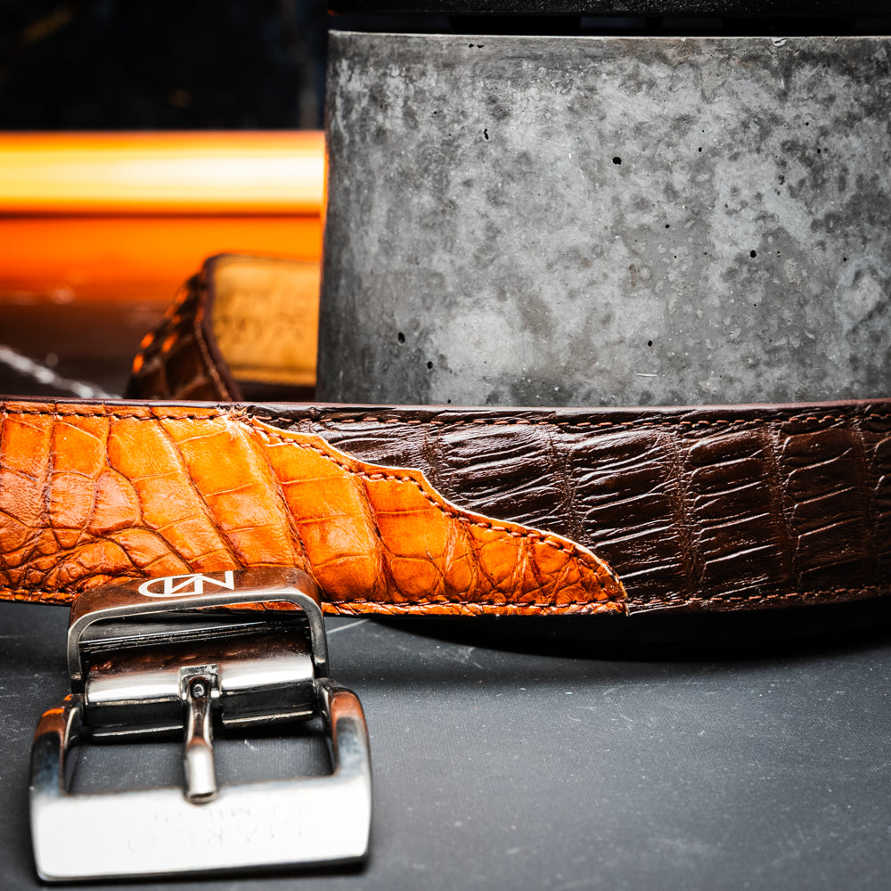 Marco Di Milano Luciano Belt: Cognac Brown Leather Loafer