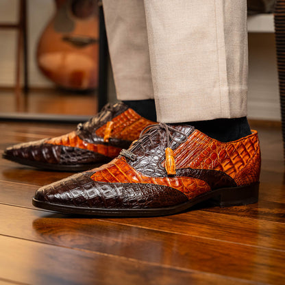 Marco Di Milano Luciano: Cognac Brown Leather Dress Shoe