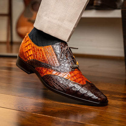 Marco Di Milano Luciano: Cognac Brown Leather Dress Shoe