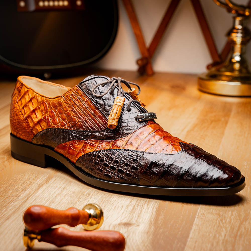 Marco Di Milano Luciano: Cognac Brown Leather Dress Shoe
