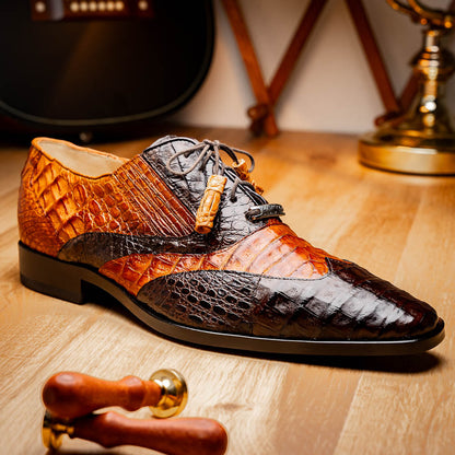 Marco Di Milano Luciano: Cognac Brown Leather Dress Shoe