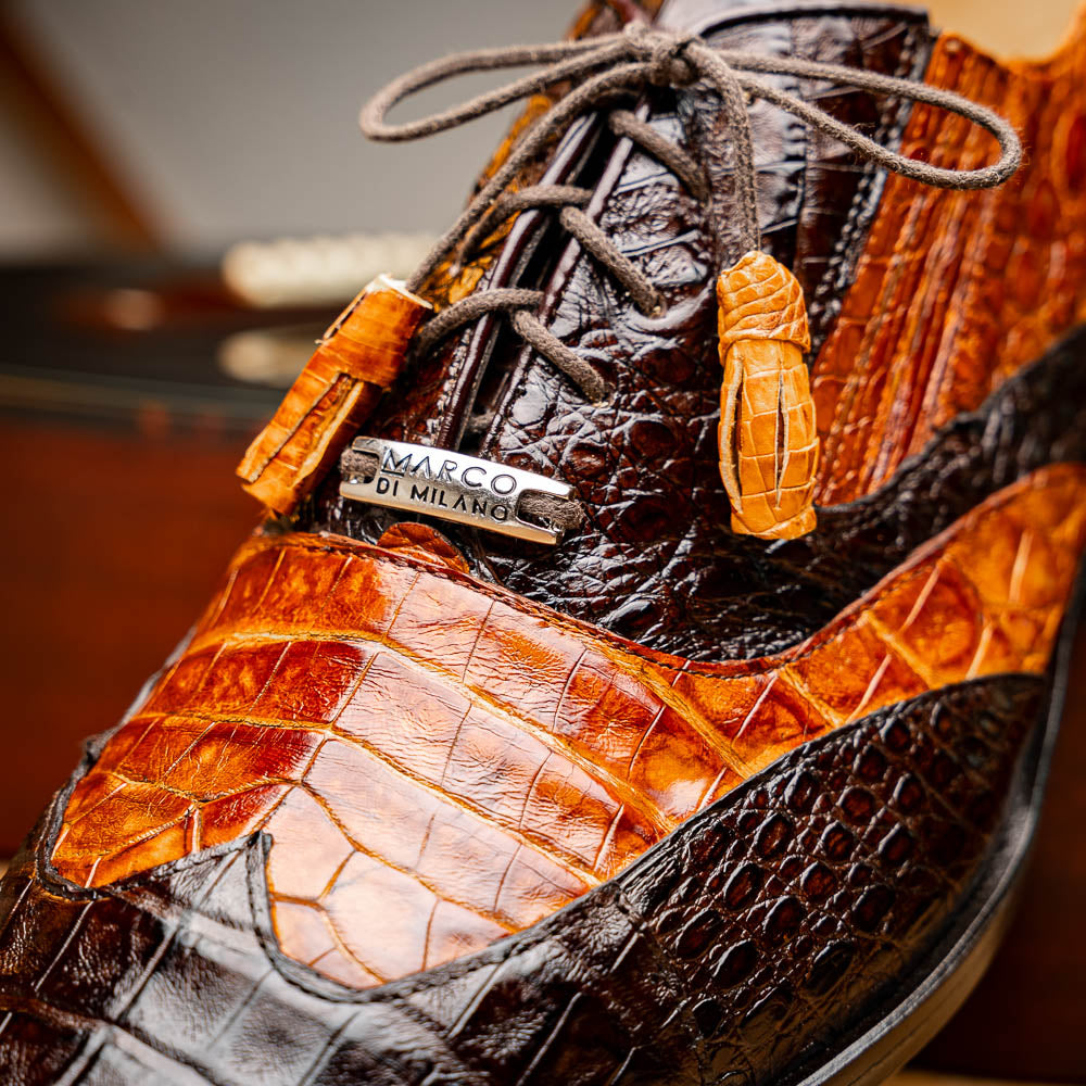 Marco Di Milano Luciano: Cognac Brown Leather Dress Shoe