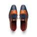 Marco Di Milano Luciano Crocodile Classic Wingtip Dress Shoes Oxfords