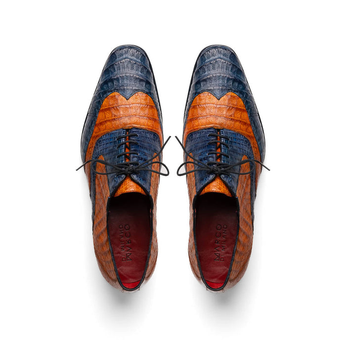 Marco Di Milano Luciano Blue & Brandy Leather Oxford