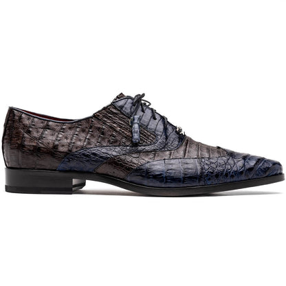 Marco Di Milano Luciano - Navy Brown Leather Loafer