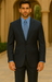 Luxeriouse High End  Side Vented 3 buttons Super 150 Wool Solid Dark Navy Blue premier quality
