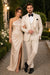 Men One Button Floral All Champagne Tuxedo – 3 Piece