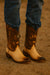 King Exotic Men's Caiman Belly Snip Toe Boots