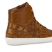 Belvedere Vero Crocodile Patchwork High-Top Sneaker in Honey