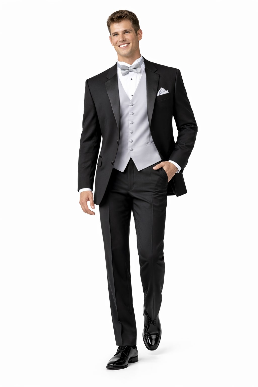 High Quality 2-Button Side Vented Super 120'S Tuxedo Suits + Shirt + Any - Image 4