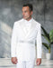 Statement Men's 2 Piece 100% Wool Modern Fit Double Breasted Tuxedo - Rhinestone Belt