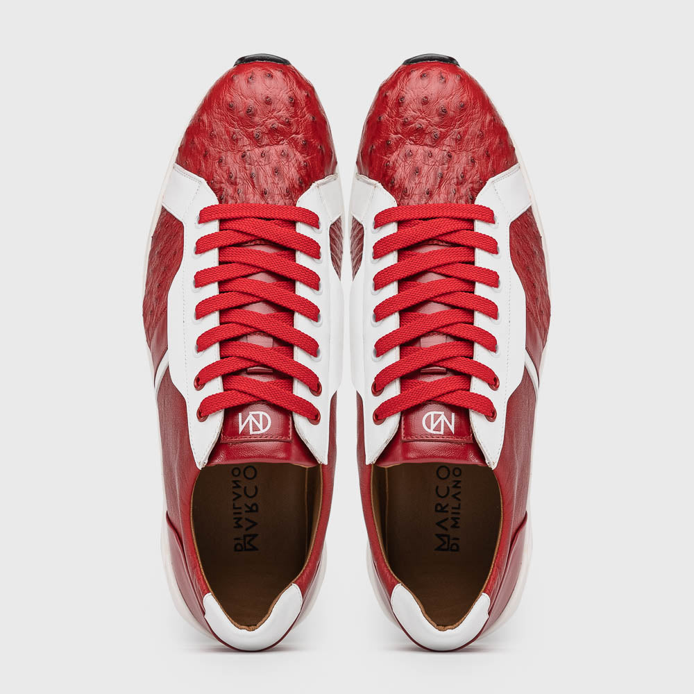 Marco Di Milano Lyon II - Red & White Leather Loafer