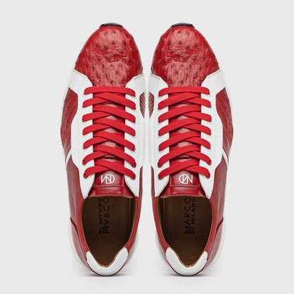 Marco Di Milano Lyon II - Red & White Leather Loafer