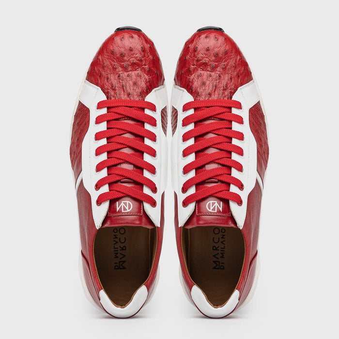 Marco Di Milano Lyon II - Red & White Leather Loafer