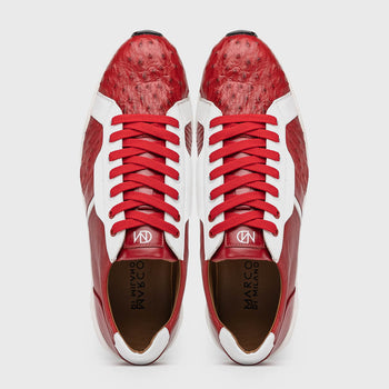 Marco Di Milano Lyon II - Red & White Leather Loafer