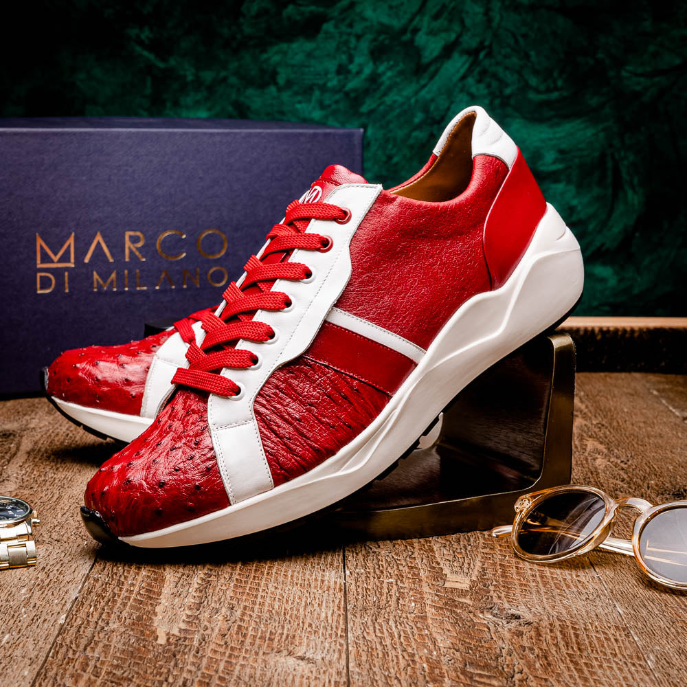 Marco Di Milano Lyon II - Red & White Leather Loafer