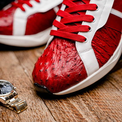 Marco Di Milano Lyon II - Red & White Leather Loafer