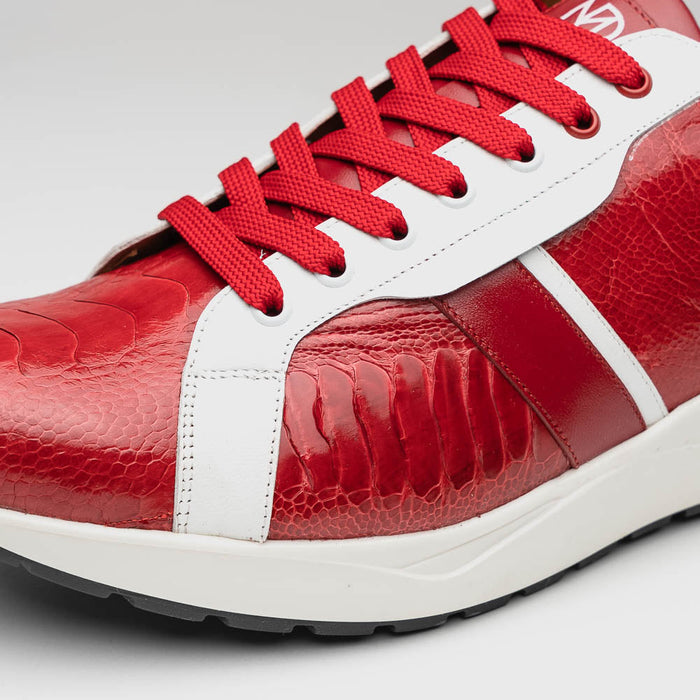 Marco Di Milano Lyon Ostrich Leg & Calfskin Sneakers 