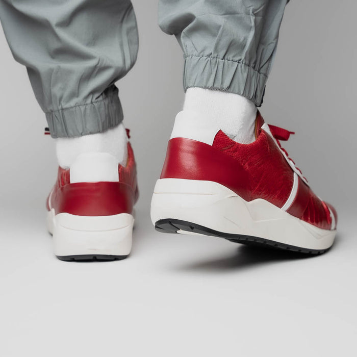 Marco Di Milano Lyon: Red & White Leather Dress Shoe