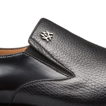Mens Mezlan Modern Cap-Toe Slip-On Loafer Premium Calfskin That Bridges The Gap Between Formal Oxfords & Everyday Loafers In Color Black
