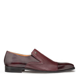 Mens Mezlan Modern Cap-Toe Slip-On Loafer Premium Calfskin That Bridges The Gap Between Formal Oxfords & Everyday Loafers In Color Burgundy