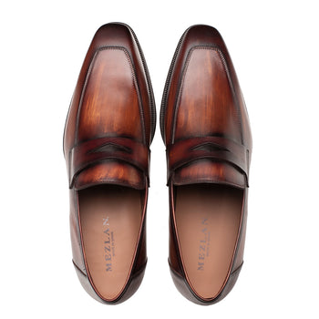 Mezlan Avenue Penny Loafer - Luxury Leather Rubber Sole