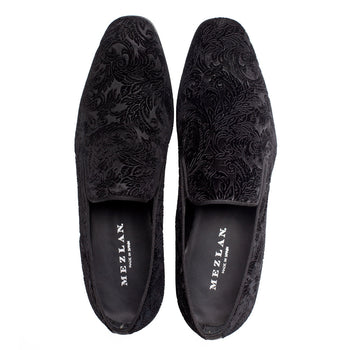 Mezlan Travolta Velvet Formal Shoe - Luxury Velvet Loafer