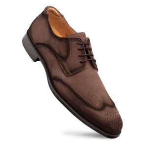Mezlan Benante Suede Wingtip Derby - Luxury Men's Shoes