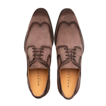 Mezlan Benante Suede Wing Tip Derby