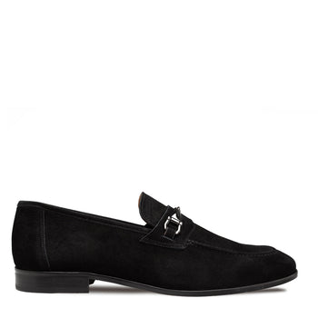 Mezlan Bracco Suede Loafer - Ornament Detail