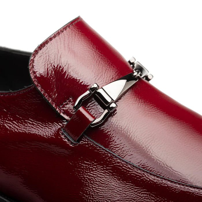 Mezlan Accola Textured Slip on - Burgundy