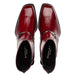 Mezlan Buscemi Hi-Shine Ornament Boot - Burgundy
