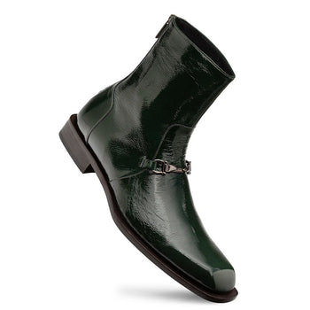 Mezlan Buscemi Hi-Shine Ornament Boot - Green