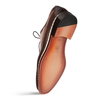 Mezlan Bowery Derby: Calf & Deer Leather Luxury Shoes