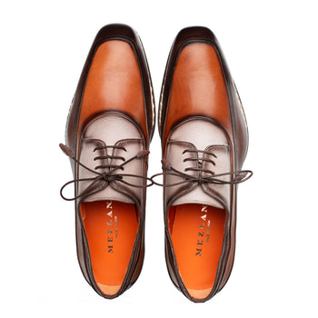 Mezlan Bowery Derby: Calf & Deer Leather Luxury Shoes