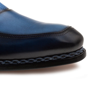 Mezlan Bowery Derby: Calf & Deer Leather Luxury Shoes