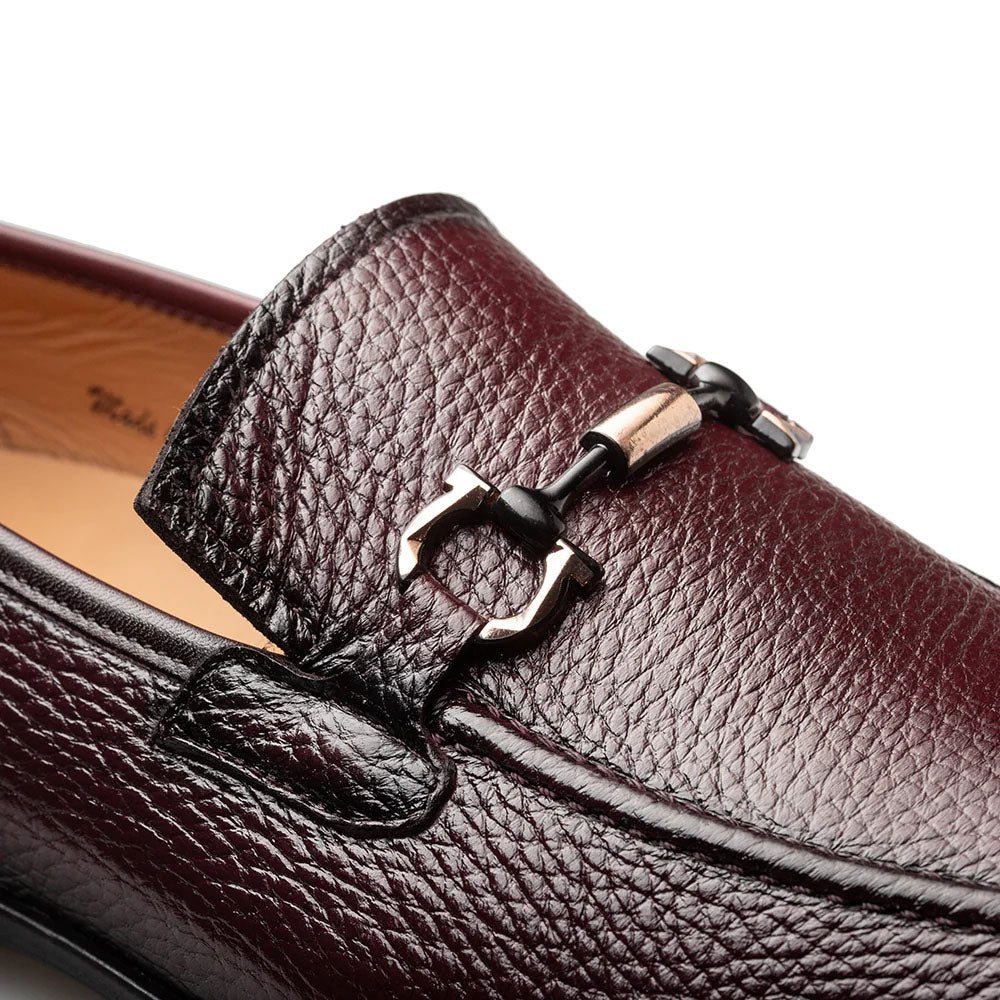 Mezlan Marinelli Deer Ornament Slip On - Burgundy