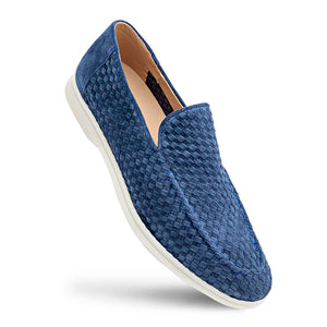 Sanlucar Woven Suede Moccasin