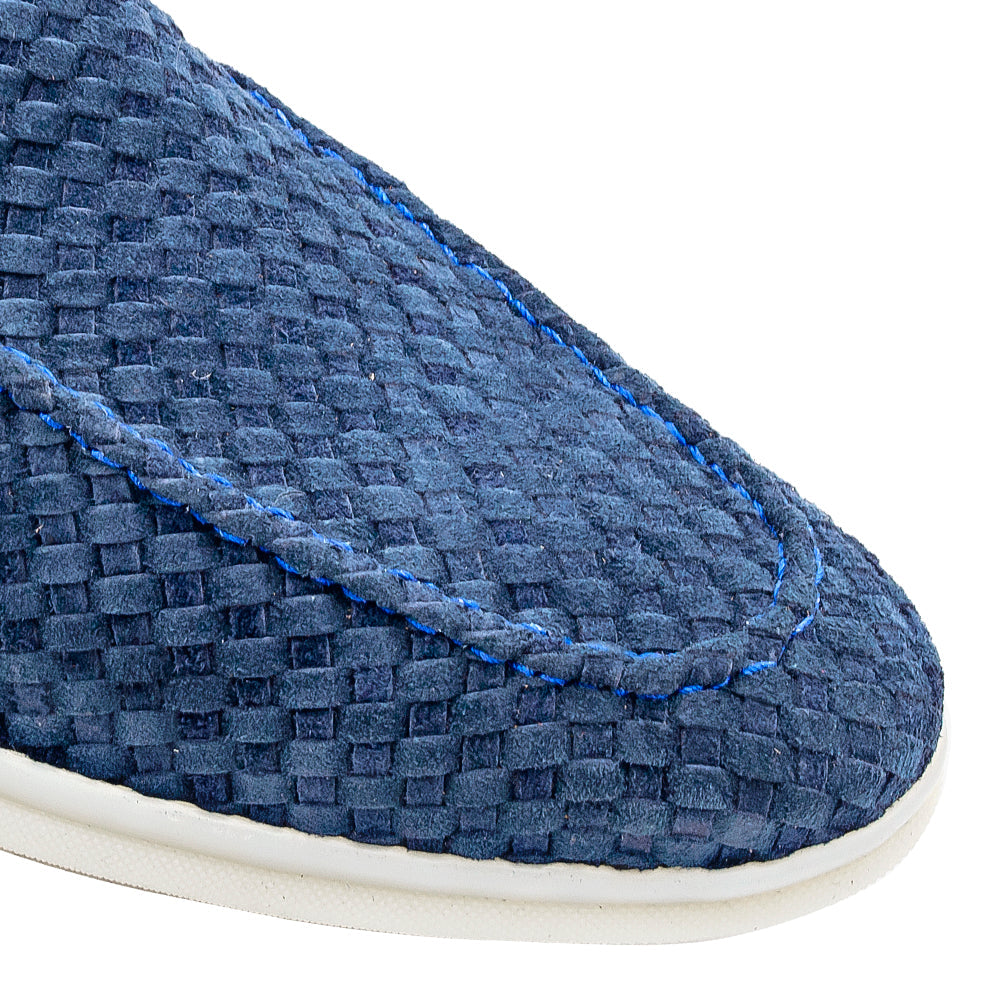 Sanlucar Woven Suede Moccasin