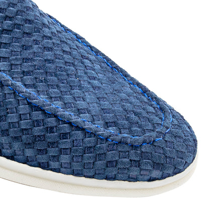Sanlucar Woven Suede Moccasin