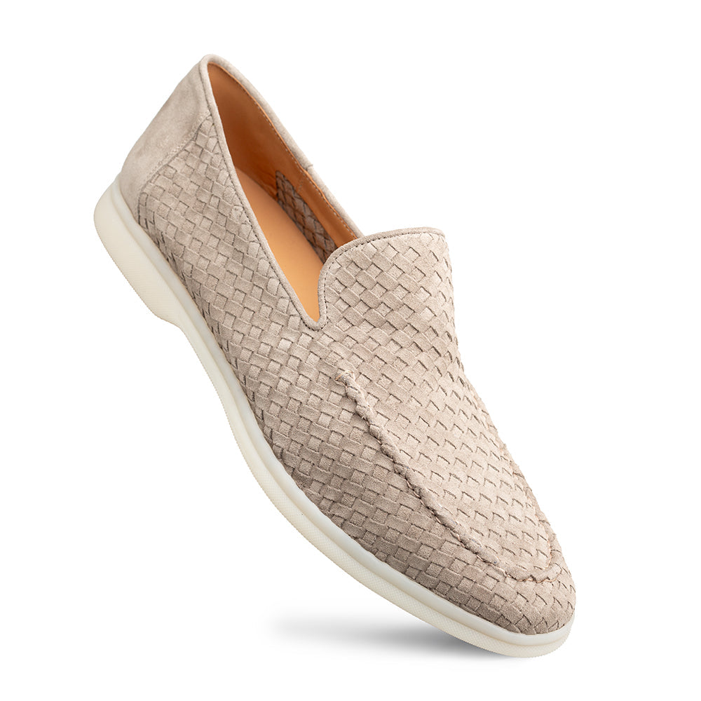 Sanlucar Woven Suede Moccasin